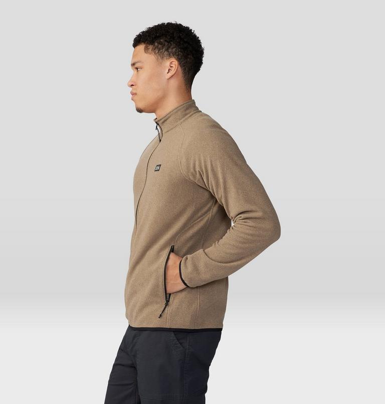 Men's Microchill Full Zip Jacket, Color: Trail Dust Heather, image 3