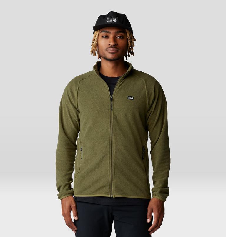 Men's Microchill Full Zip Jacket, Color: Combat Green Heather, image 5