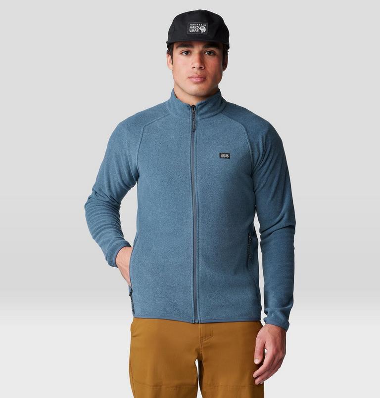 Men's Microchill Full Zip Jacket, Color: Moon Blue Heather, image 6