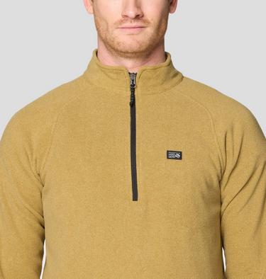 Men's Microchill 1/4 Zip Pullover, Color: Grassland Heather, image 8