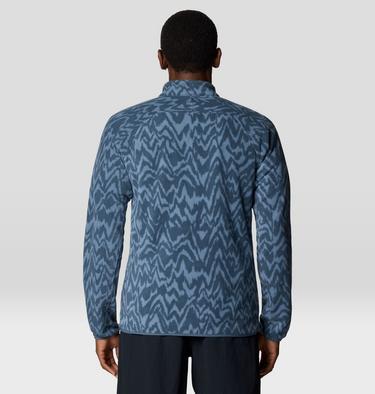 Men's Microchill 1/4 Zip Pullover, Color: Moon Blue Peaks XL Print, image 6