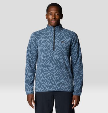 Men's Microchill 1/4 Zip Pullover, Color: Moon Blue Peaks XL Print, image 5