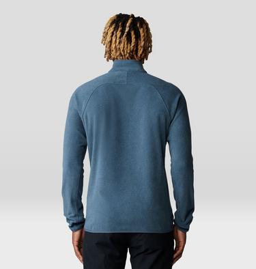 Men's Microchill 1/4 Zip Pullover, Color: Moon Blue Heather, image 2
