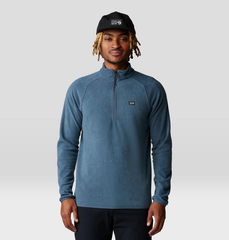 Men's Microchill 1/4 Zip Pullover, Color: Moon Blue Heather, image 1
