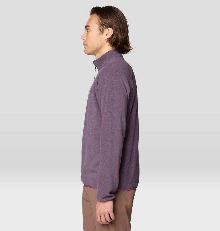 Men's Microchill 1/4 Zip Pullover, Color: Dusty Purple Heather, image 3