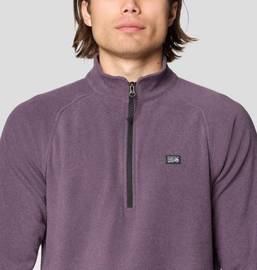 Men's Microchill 1/4 Zip Pullover, Color: Dusty Purple Heather, image 4