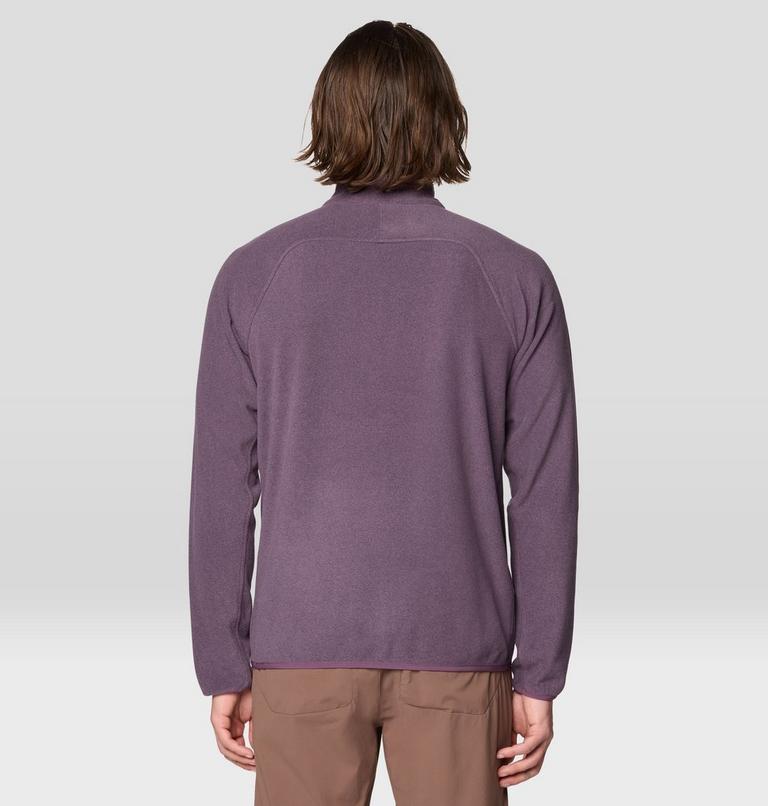 Men's Microchill 1/4 Zip Pullover, Color: Dusty Purple Heather, image 2