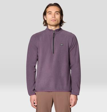 Men's Microchill 1/4 Zip Pullover, Color: Dusty Purple Heather, image 1