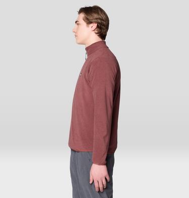 Men's Microchill 1/4 Zip Pullover, Color: Bourbon Brown Heather, image 11