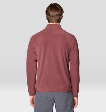 Men's Microchill 1/4 Zip Pullover, Color: Bourbon Brown Heather, image 10
