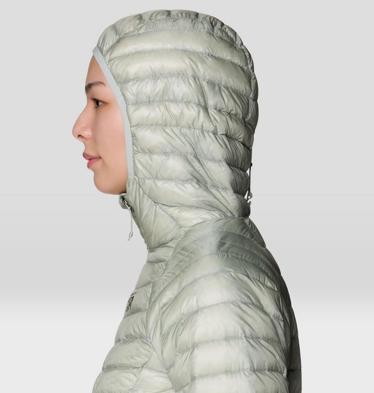 Women's Ghost Whisperer Hooded Down Jacket, Color: Gamma Grey, image 6