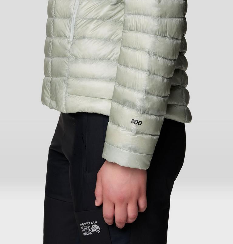 Women's Ghost Whisperer Hooded Down Jacket, Color: Gamma Grey, image 7