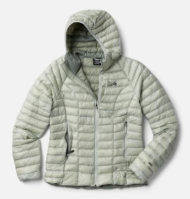 Women's Ghost Whisperer Hooded Down Jacket, Color: Gamma Grey, image 4