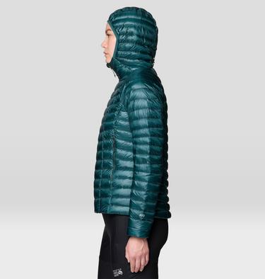 Women's Ghost Whisperer Hooded Down Jacket, Color: Aqua Green, image 11