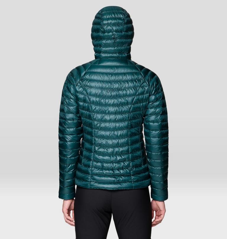Women's Ghost Whisperer Hooded Down Jacket, Color: Aqua Green, image 2