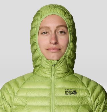 Women's Ghost Whisperer Hooded Down Jacket, Color: Bright Lichen, image 20