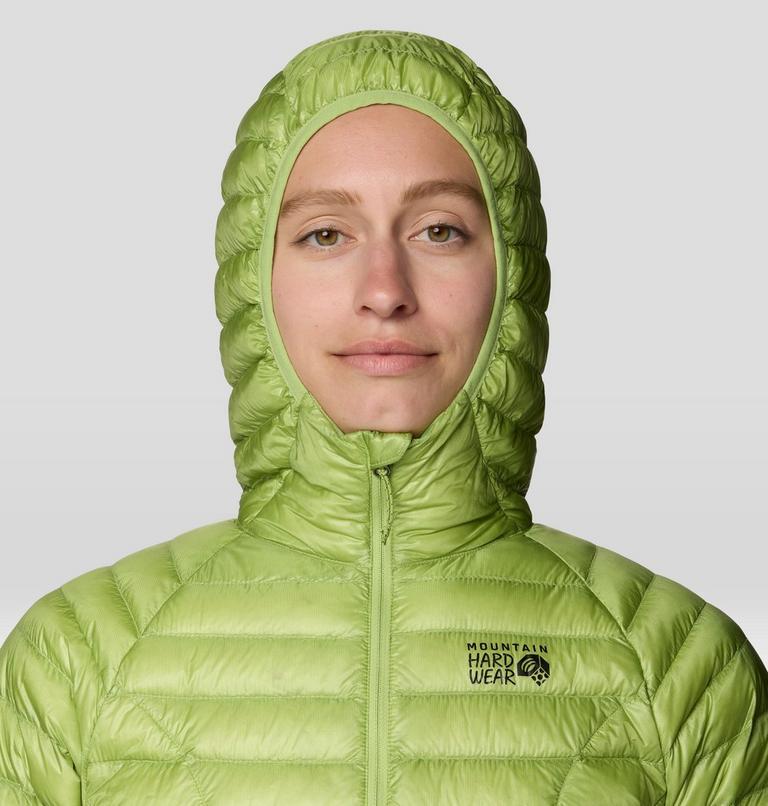Women's Ghost Whisperer Hooded Down Jacket, Color: Bright Lichen, image 4