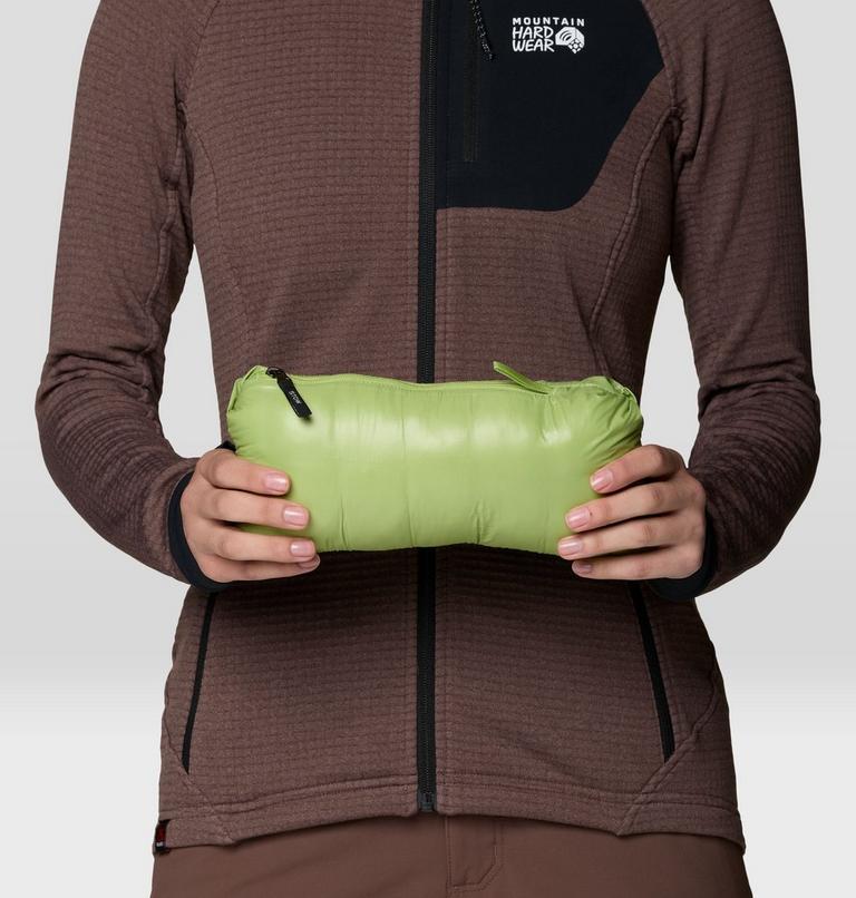 Women's Ghost Whisperer Hooded Down Jacket, Color: Bright Lichen, image 8