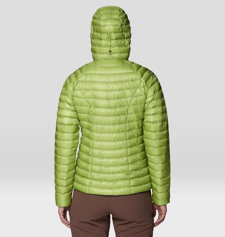 Women's Ghost Whisperer Hooded Down Jacket, Color: Bright Lichen, image 2