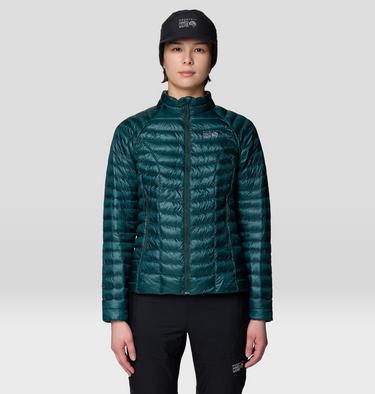 Women's Ghost Whisperer Down Jacket, Color: Aqua Green, image 7