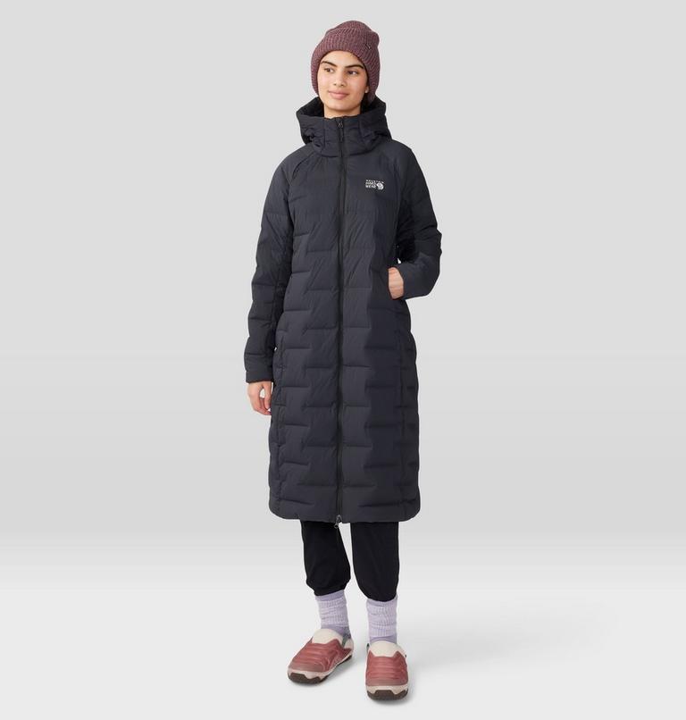 Women's Stretchdown Long Parka, Color: Black, image 8