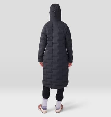 Women's Stretchdown Long Parka, Color: Black, image 6