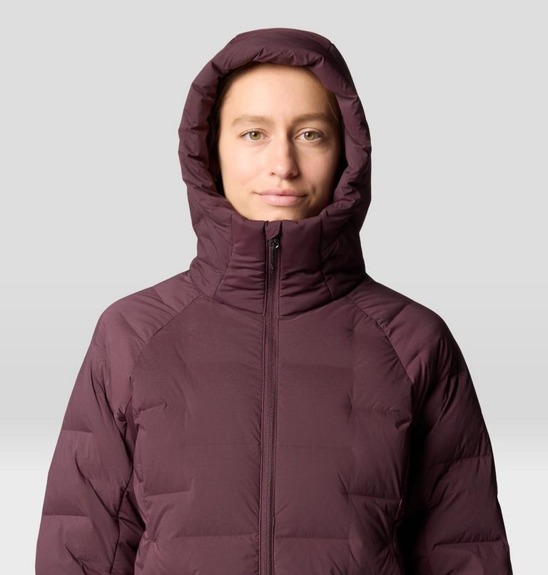 Women's Stretchdown Long Parka, Color: Blackberry, image 4