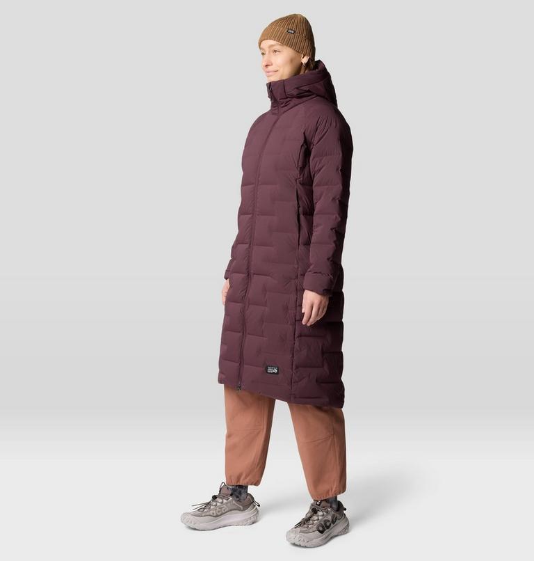 Women's Stretchdown Long Parka, Color: Blackberry, image 8