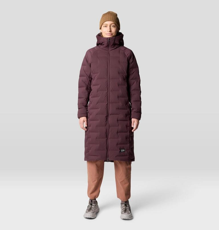 Women's Stretchdown Long Parka, Color: Blackberry, image 1