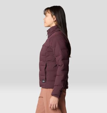 Women's Stretchdown High-Hip Jacket, Color: Blackberry, image 3