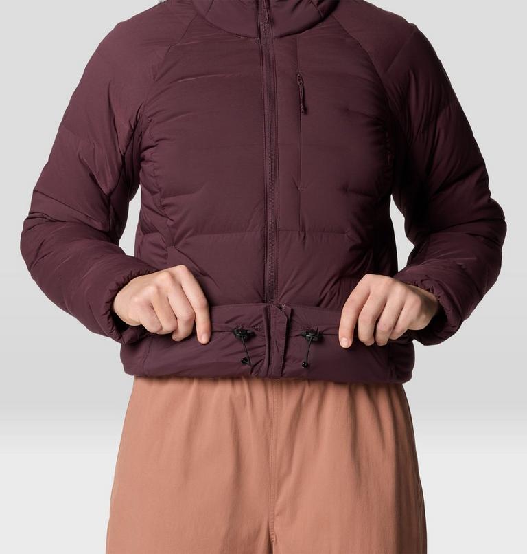 Women's Stretchdown High-Hip Jacket, Color: Blackberry, image 5