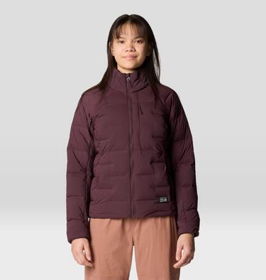Women's Stretchdown High-Hip Jacket, Color: Blackberry, image 1