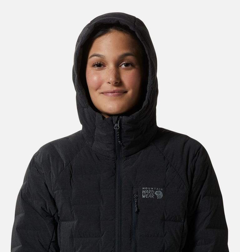 Women's Stretchdown Hoody, Color: Dark Storm Heather, image 3