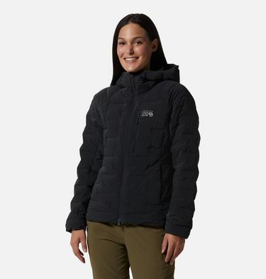 Women's Stretchdown Hoody, Color: Dark Storm Heather, image 9