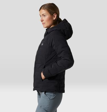 Women's Stretchdown Hoody, Color: Black, image 15