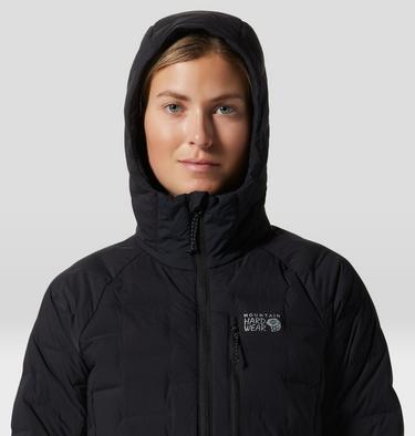 Women's Stretchdown Hoody, Color: Black, image 16