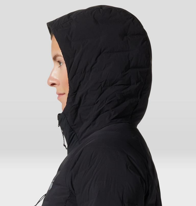 Women's Stretchdown Hoody, Color: Black, image 5