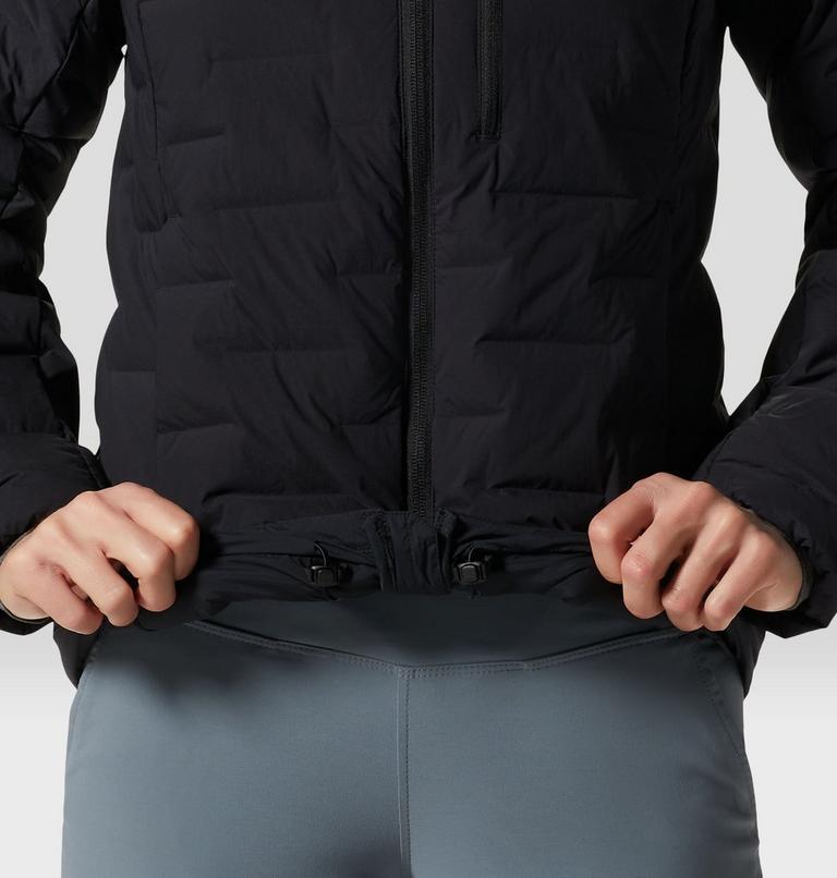 Women's Stretchdown Hoody, Color: Black, image 7
