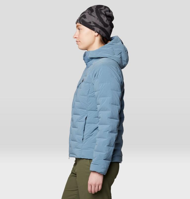 Women's Stretchdown Hoody, Color: Adriatic Blue Heather, image 5