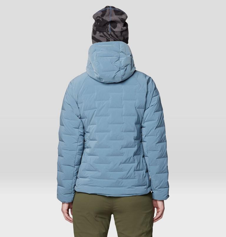 Women's Stretchdown Hoody, Color: Adriatic Blue Heather, image 4