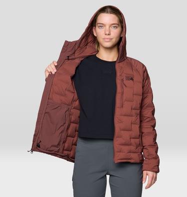 Women's Stretchdown Hoody, Color: Bourbon Brown, image 4