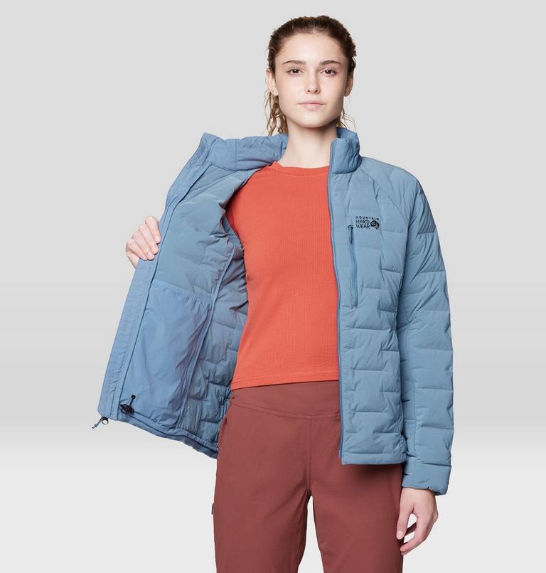 Women's Stretchdown Jacket, Color: Adriatic Blue Heather, image 5