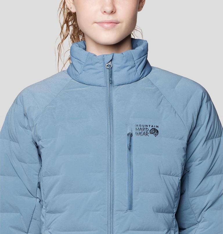 Women's Stretchdown Jacket, Color: Adriatic Blue Heather, image 6
