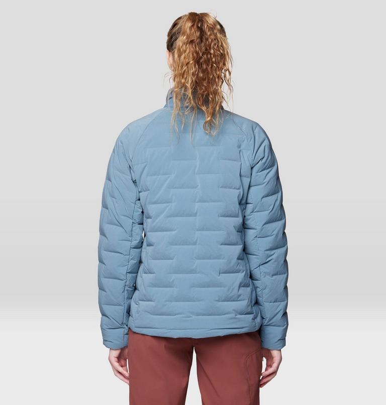 Women's Stretchdown Jacket, Color: Adriatic Blue Heather, image 2