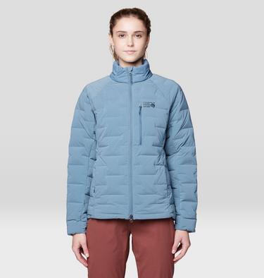 Women's Stretchdown Jacket, Color: Adriatic Blue Heather, image 1