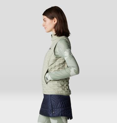 Women's Stretchdown Light Vest, Color: White Sage, image 3