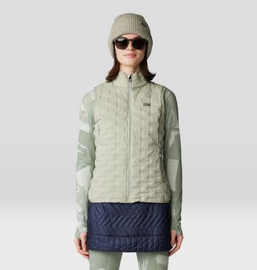 Women's Stretchdown Light Vest, Color: White Sage, image 1