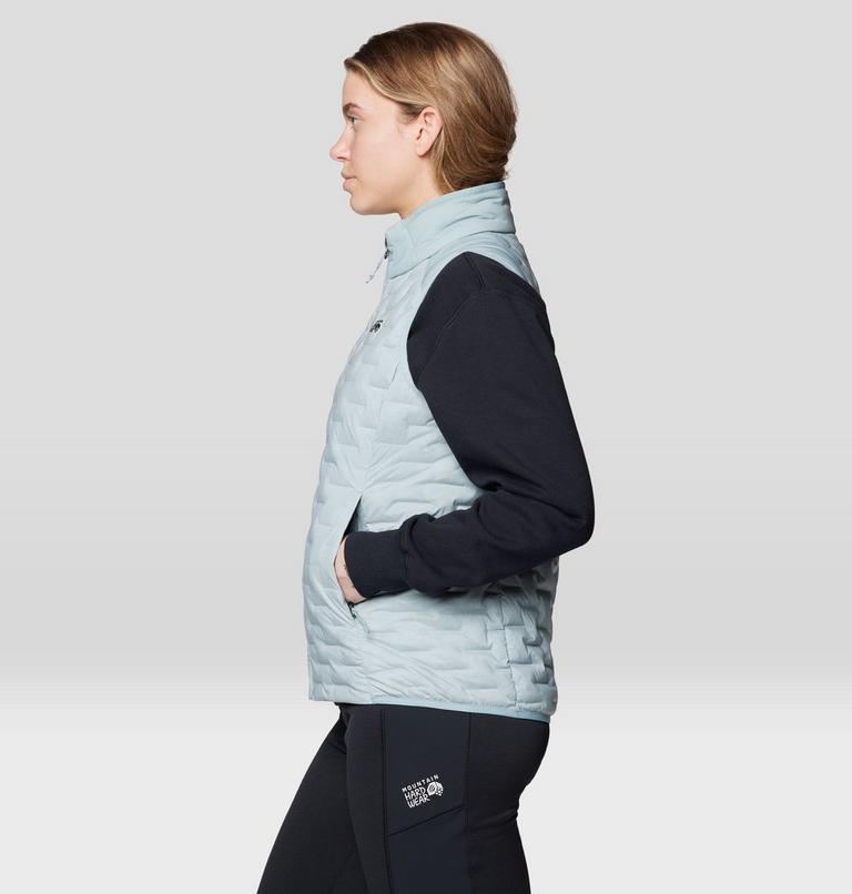 Women's Stretchdown Light Vest, Color: Ice Shadow, image 3