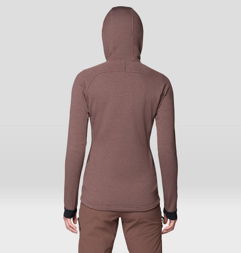 Women's Polartec&reg; Power Grid Full Zip Hoody, Color: Carob Heather, image 2
