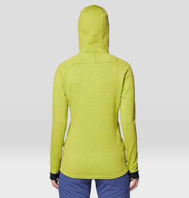 Women's Polartec® Power Grid Full Zip Hoody, Color: Python Green Heather, Black, image 7